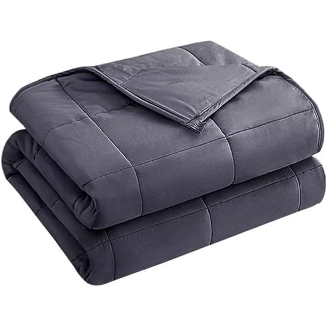Manta pesada Yescool para adultos (4,5 kg, 120 x 180 cm, gris)