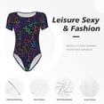 thumbnail image 4 of Lsque Chemistry Science Justaucorps à Manches Courtes Col Rond Basique T-Shirts Hauts Grenouillère Adulte Mignon Pyjama-TG, 4 of 7