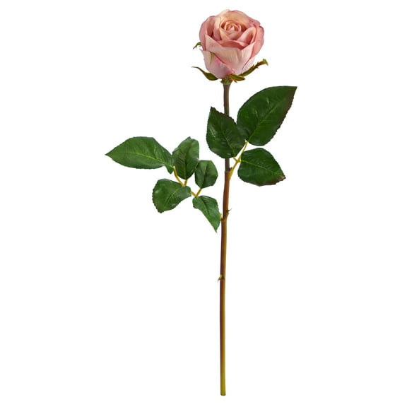 Nearly Natural 20in. Rose Artificial Bud Flower (Set of 6)