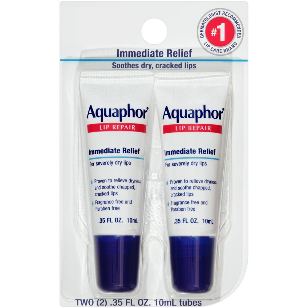 Aquaphor Lip Repair Dual Pack, 0.7 OZ