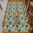 thumbnail image 2 of Gold Pineapple Stair Treads Non Slip for Steps Monstera Leaves Vintage Tropical Botanical Summer 7 Pcs Reusable Adhesive Stair Runner Mats for Dogs Elders Carpet Treads Rugs for Staircase 8x30 In, 2 of 9