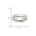 thumbnail image 5 of 14K White Gold Ring Band Wedding Comfort Domed 5mm Comfort-Fit, 5 of 5