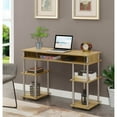 thumbnail image 3 of Convenience Concepts Designs2Go No Tools Student Desk with Shelves, English Oak ( Pack of 2 ), 3 of 4