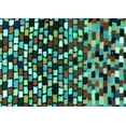 thumbnail image 1 of Ahgly Company Machine Washable Indoor Rectangle Abstract Turquoise Blue Modern Area Rugs, 8' x 10', 1 of 4
