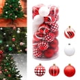 thumbnail image 3 of Bolas de Navidad colgantes Bolas de decoración colgante para tienda Festival de Halloween Decoración de Navidad 30 piezas rojo perfecl Colgantes Bolas, 3 of 7