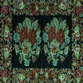 thumbnail image 1 of Ahgly Company Machine Washable Indoor Square Medallion Turquoise Blue French Area Rugs, 5' Square, 1 of 4