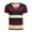 A-Wine752, variant on Men's Retro Bold Color-Blocked Striped V-Neck T-Shirt Short-Sleeve Slim-Fit Casual Everyday Top