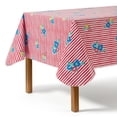 thumbnail image 5 of Mainstays Summer Fun PEVA Tablecloth, Indoor & Outdoor for Table 60" x 84" - Floral Stripe, 5 of 6