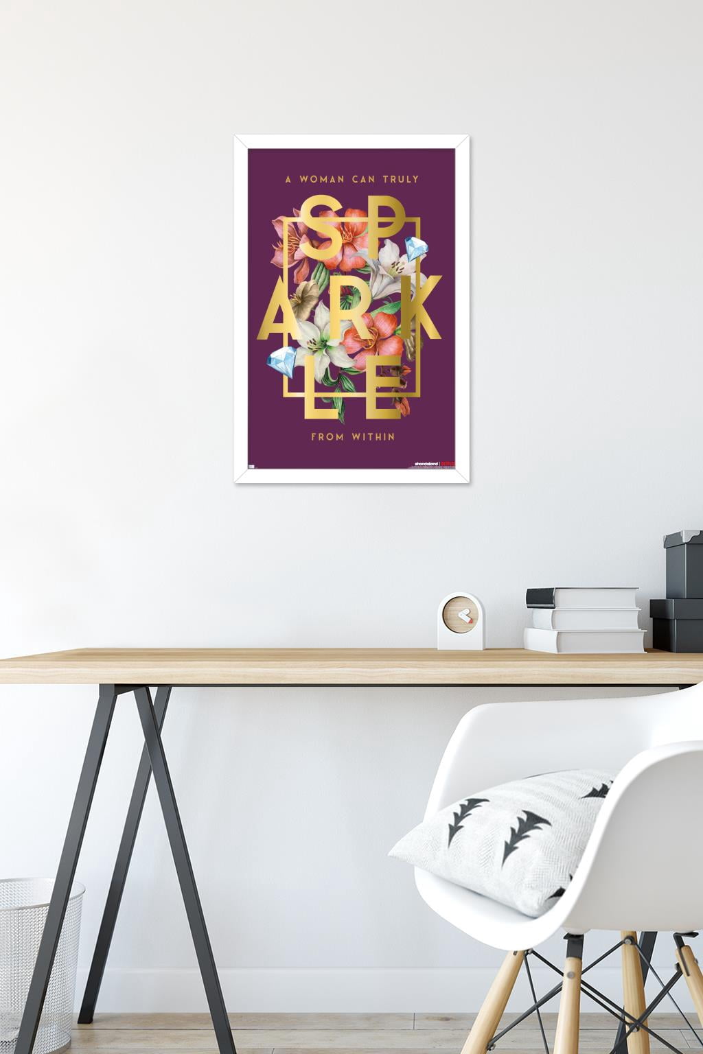 Netflix Bridgerton: Season 2 - Sparkle Wall Poster, 14.725" x 22.375" Framed