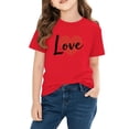 thumbnail image 4 of TaTaai School Season Cute Print Short Sleeve T-Shirt, Valentine's Day Casual Top, Unisex All Season Graphic Tee Gift, 4 of 8
