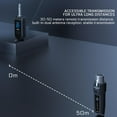thumbnail image 3 of Wireless Microphone Transmitter Receiver 2.4ghz, Xlr Microphone Wireless System, Rechargeable Wireless Mic Adapter for Audio Mixer, Dynamic Mic, Electric Guitar Bass, 3 of 6