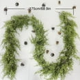 thumbnail image 4 of JLFNYA Christmas Garland, 6 Ft Christmas Norfolk Garland, Greenery Garland, Green Artificial Christmas Wreath, Christmas Garland for Winter Home Fireplace Holiday Party Decor, Gifts for Women, 4 of 8