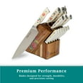 thumbnail image 2 of The Pioneer Woman Pioneer Signature 14-Piece Stainless Steel Knife Block Set, Floral, 2 of 7