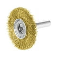 2" Crimped Carbon Steel Wire Wheel Brush W/ 1/4" Shank for Die Grinder