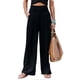 thumbnail image 1 of Women Trousers High Waist Wide Leg Long Pants Casual Loose Trousers for Work Vacation Black M, 1 of 4