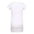 thumbnail image 2 of Richie House Girls' Medium Knit T-Shirt with Lace Bottom RH2476, 2 of 2
