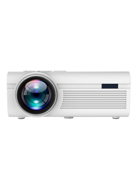 RCA 480P LCD Home Theater Projector - Up to 130" RPJ136, 1.5 LB, White