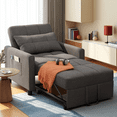 thumbnail image 4 of Aiho 3-in-1 Convertible Sleeper Sofa Bed, Space-Saving Adjustable Pullout for Lounge/Sleep - Dark Grey, 4 of 10