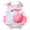 Pink, variant on Jxzom Summer Newborn Toddler Baby Girls Flamingo Strap Bodysuit Jumpsuit Sweet Summer 3D Cute Outfits Clothes