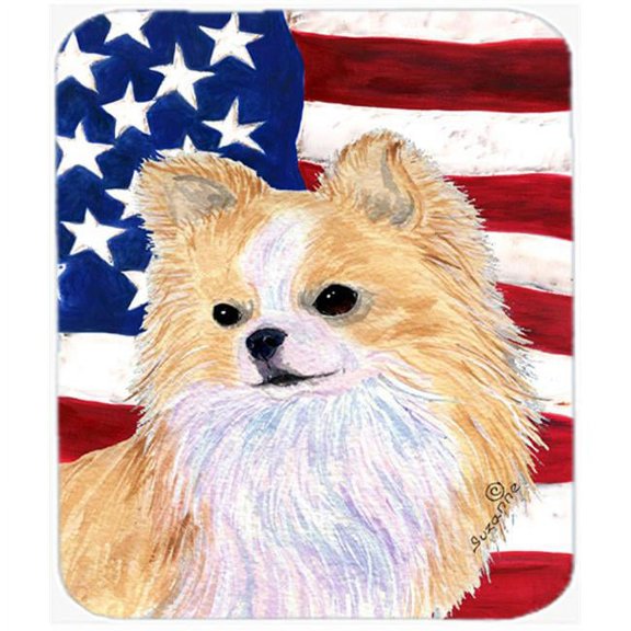 Carolines Treasures USA American Flag With Chihuahua Mouse Pad