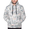 thumbnail image 4 of Hoodies for Men - white Moose winter tree Long Sleeve Comfrt Men'S Fashion Hoodies & Sweatshirts, Sweatshirts for Men Hoodies Pullover Clothing Clothes with Pouch, 4 of 7