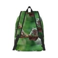 thumbnail image 2 of Honeii Australian White Tree Frog Sitting on Branch Print Canvas College Laptop Backpack, Durable Rucksack Travel Notebook Bag School Backpack Book Bag for Men Women-Medium, 2 of 7