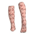 thumbnail image 4 of Compression Socks for Women and Men - Smiling Pink Pumpkins Compression Socks Circulation for Workout, 4 of 8
