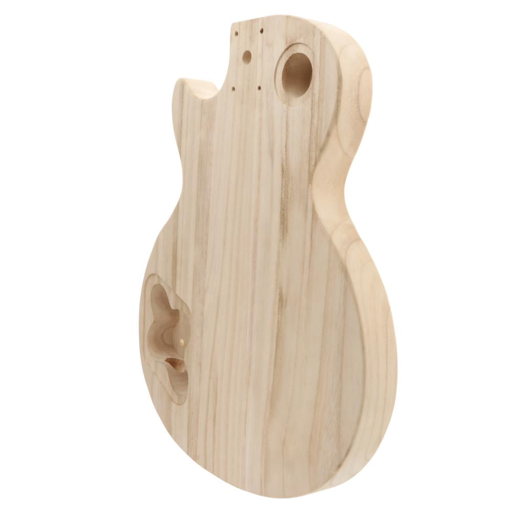 Unfinished Electric Guitar Hollow Maple Guitar Body Barrel Blank Suitable for DIY ST Guitar Parts, Perfect for Customizing