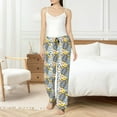 thumbnail image 5 of Uemuo Sea Turtle Pattern Women's Wide Leg Palazzo Lounge Pants with Pockets Light Weight Loose Comfy Casual Pajama Pants-X-Large, 5 of 9