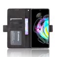 thumbnail image 3 of Case for Motorola Edge 20 Cover Adjustable Detachable Card Holder Magnetic closure Leather Wallet Case - Black, 3 of 5