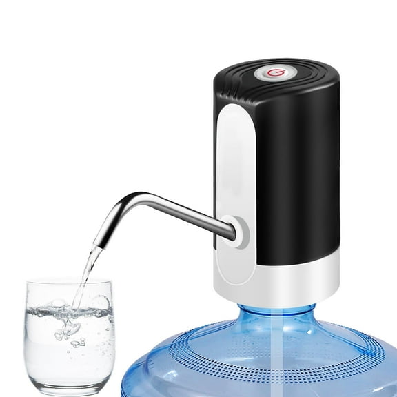 Water Dispenser for 5 Gallon Bottle, Portability Electric Water Pump with USB Data Cable,White Automatic Drinking Water Bottle Pump for Travel, Kitchen, Home, Office Little Squirrel