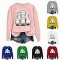 thumbnail image 2 of Godom Halloween Womens Sweatshirts Ghost Graphic Long Sleeve Tops Loose Fit Fall Cute Thick Shirts Winter Outfits Trendy Clothes, 2 of 7