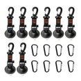 thumbnail image 1 of 8PCS Suction Anchor Kit Heavy Load Plastic Suction Hook Kit with 4 Carabiners Reusable Suction Cup Hanging Hook Kit for Home Ceiling Car, 1 of 9