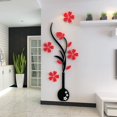 thumbnail image 4 of Murales de pared con flores de ratán en 3D para sala de estar, dormitorio, sofá, fondo de TV, 4 of 4