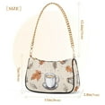 thumbnail image 3 of FORMRS Womens Shoulder Bag with Chain Strap Clutch Purse Cute Tote Handbag, Fall Coffee, 3 of 7
