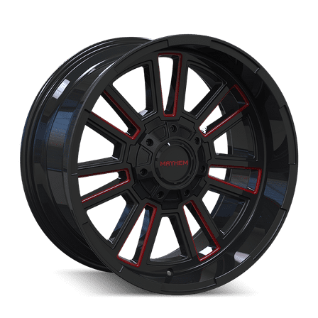 Mayhem Apollo-8115 20X9 8X170 18Et 125.2Cb Black W/Prism Red
