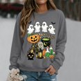 thumbnail image 2 of Halloween Sweatshirts Ghost Sweatshirts Vintage Halloween Sweater Cute Halloween Outfits Oversized Sweater Spooky Season Sweatshirt Work Sweaters Pullover Sweaters Casual Sweaters, 2 of 4