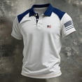 thumbnail image 3 of CIENVNSTG Short Sleeve Shirts for Men USA Flag Graphic Stretch Casual Golf T-Shirts Light Gray 4XL, 3 of 3