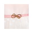 thumbnail image 6 of Girls Dress Sailor Collar Pink Belted Bow Tie Elegant Dress 7, 6 of 8