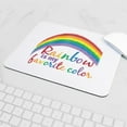 thumbnail image 5 of CafePress - Rainbow Favorite Color Mousepad - Non-slip Rubber Mousepad, Gaming Mouse Pad, 5 of 6