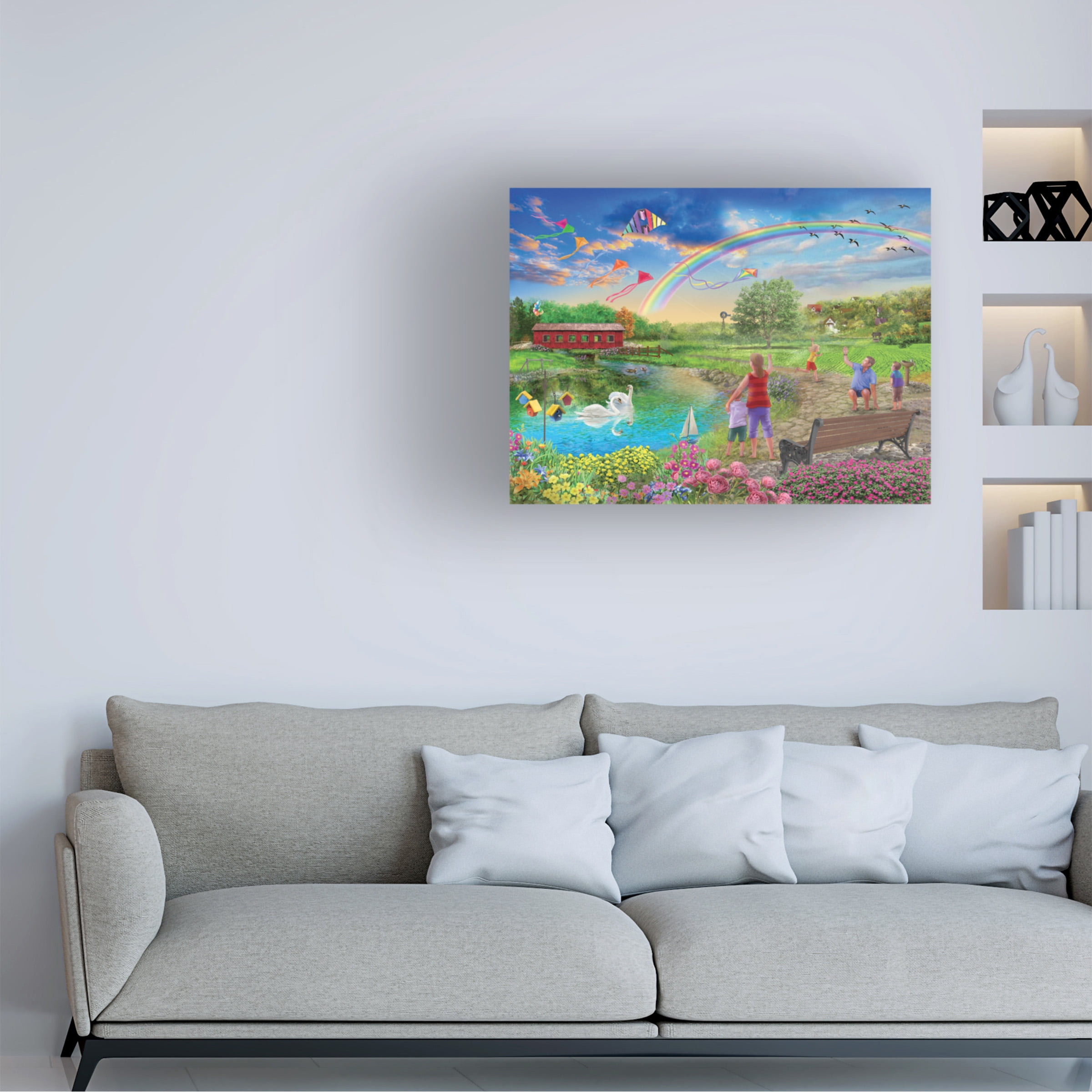 Bigelow Illustrations 'Colorful Skies' Canvas Art