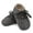Dark gray, variant on Infant Baby Girls Boys Matte PU Leather Moccasins Soft Sole Flats Shoes