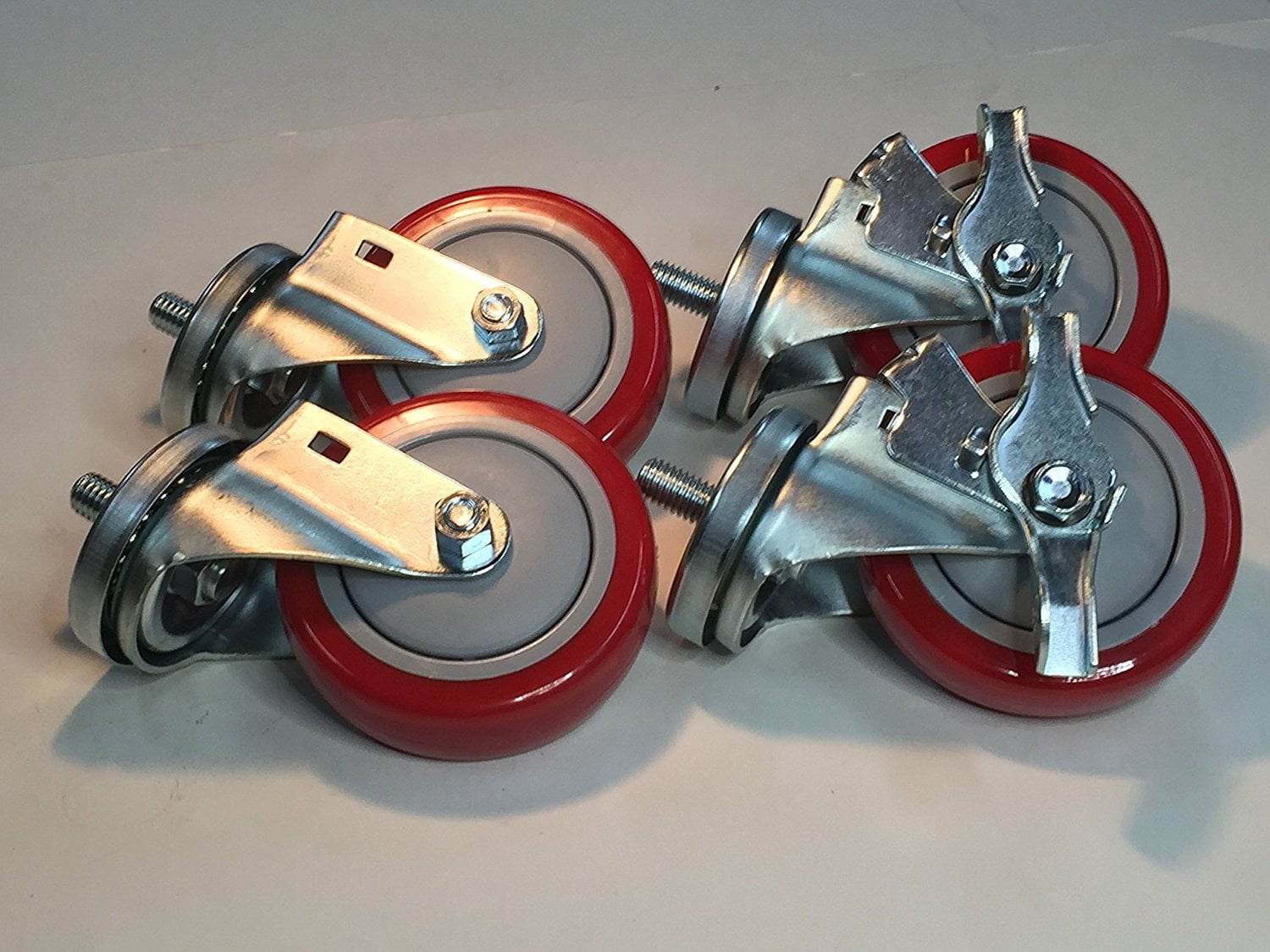 Transmission Jack Casters, Set of 4, (2 Locking and 2 Non Locking