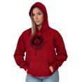 thumbnail image 4 of Whale Compass Free Spirit Animal Hoodie Sweatshirt Women Brisco Brands M, 4 of 6