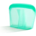 thumbnail image 2 of Cuisipro Pack-It Silicone Reusable Stand Up Storage Bag w/Divider, 1300ml/44 oz, Green, 2 of 8