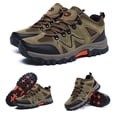 thumbnail image 4 of Zapatos de senderismo para hombre Zapatos transpirables para caminar en el campo Zapatos de trabajo al aire libre de cuero de gamuza, 4 of 9