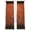 Orange, variant on Purple Geometric Sheer Curtains 45 Inch Length 2 Panels Set Window Treatments, Ombre Modern Abstract Art Rod Pocket Semi Curtains for Living Room/Bedroom/Kitchen Décor, 104"W x 45"L
