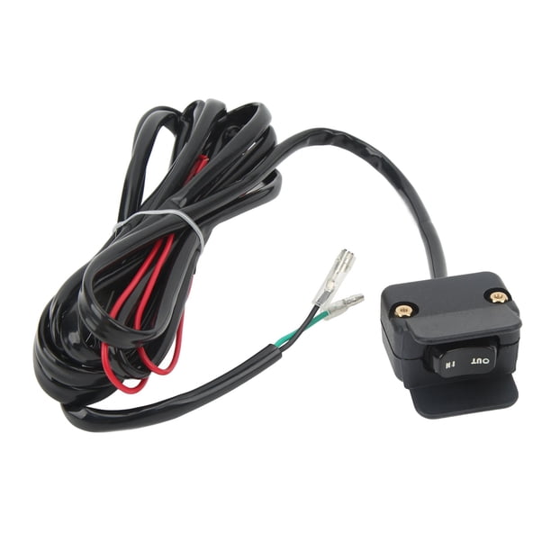 Winch Rocker Switch Kit, Impact Resistant Durable Wear Proof Anti Aging 3 Meters Long Service Life Heavy Duty Handlebar Control Line For UTV For ATV ANGGREK Descripción de la referencia