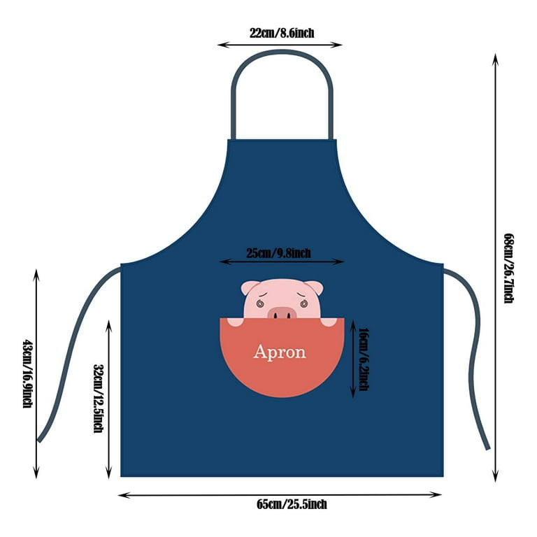 Pianpianzi Apron Sewing Pattern Mom and Daughter Cotton Aprons for Women Plus Size Apron with Pocket Polyester Apron Household Kitchen 1pc Cleaning