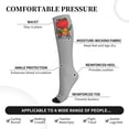 thumbnail image 5 of Compression Socks for Women and Men - Red Cool Rich Dinosaur Compression Socks Circulation for Workout, 5 of 8